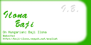 ilona baji business card